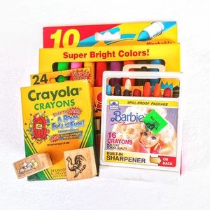 Art Supply Bundle-Barbie Crayons